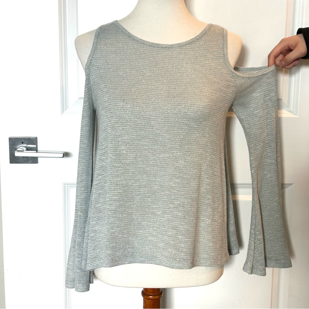 Aeropostale Cold Shoulder Bell Sleeve Pink or Blue